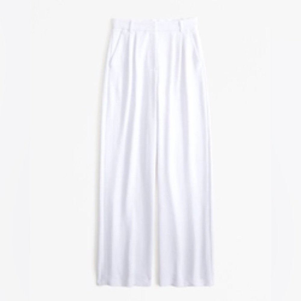 Abercrombie & Fitch Sloane Tailored Premium Crepe Wide Leg pants